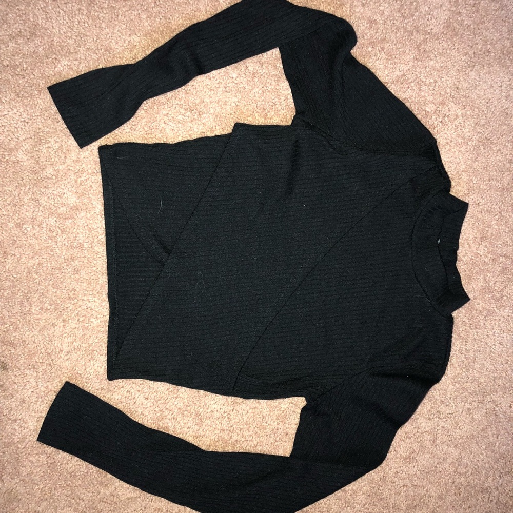 Cross over crop top